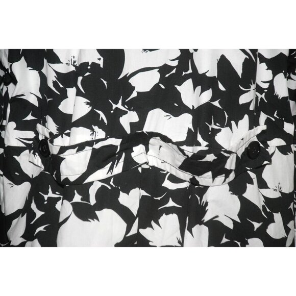 Centigrade Outerwear Women's 1X Half Sleeve Black White Floral Jacket Coat large - Picture 8 of 9